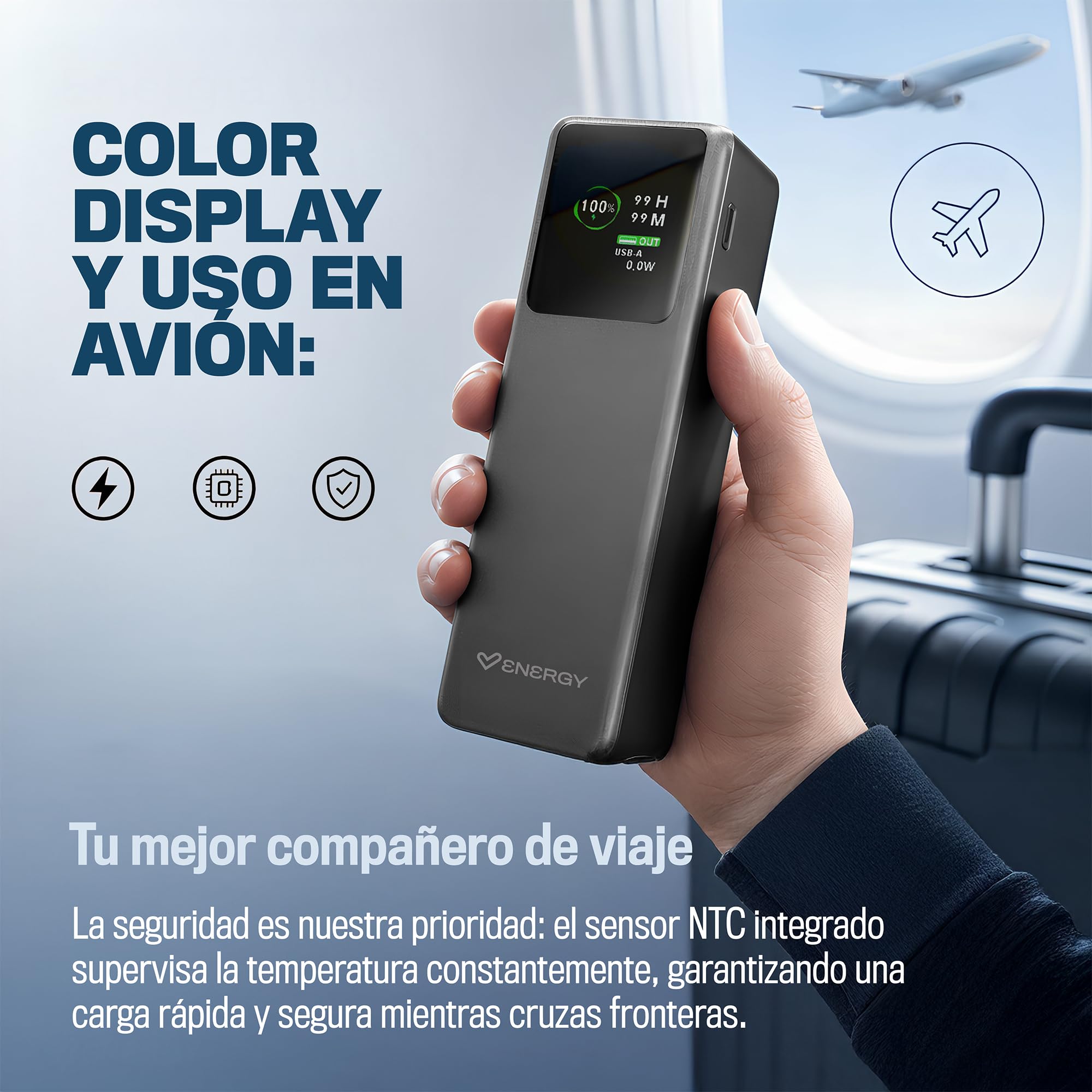 Energy Sistem Display Powerbank 20000 mAh