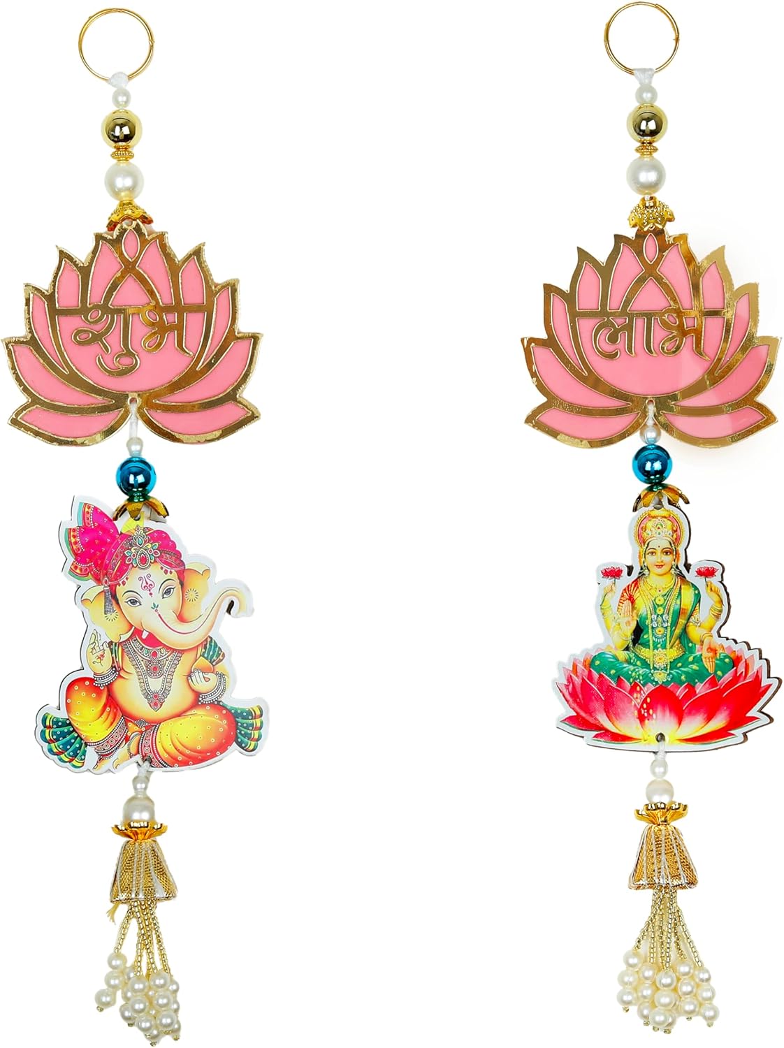 Artificial Flower Toran with Golden Bells | Decorative Door Hanging for Festivals & Home Décor