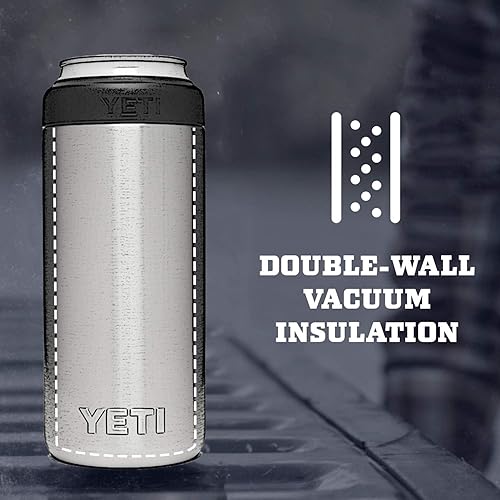 Miniatura 3 de YETI Rambler - Funda de 12 onzas YETI Rambler - Aislador para latas de soda delgadas Slim Hard Seltzer, color Seafoam (espuma de mar), (sin la lata)