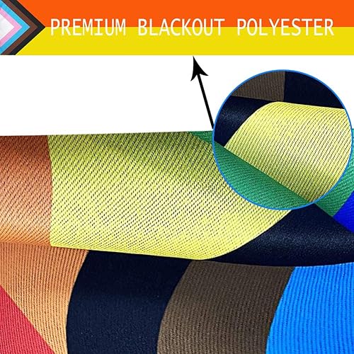 Miniatura 4 de Progress Pride - Banderas de jardín arcoíris  Bandera pequeña de progreso inclusivo de 12.5 x 18 pulgadas para lesbianas y transgénero LGBTQ