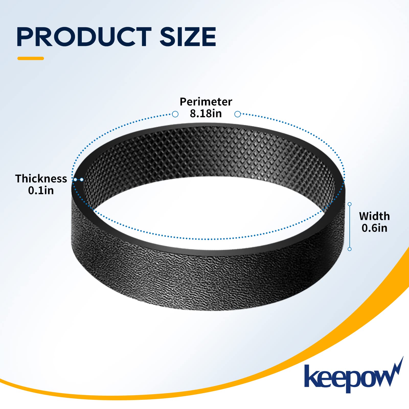 KEEPOW Replacement Belts For Kirby Vacuum, 301291 Parts For Kirby Sentria Vacuum