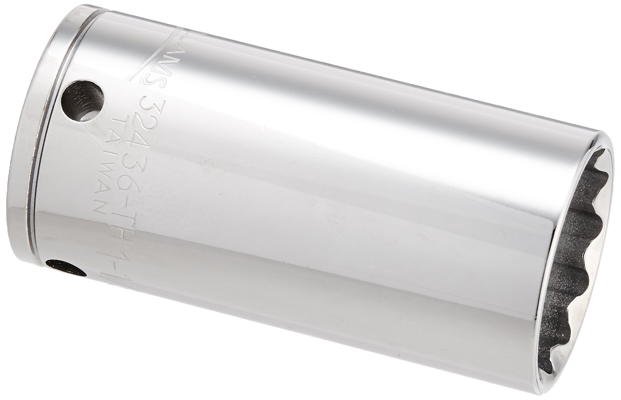Williams Steckschlüssel 1/2 Zoll Antrieb – 12-Kant, 1-1/8 Zoll, SuperTorque Design Für Mehr Drehmoment Ohne Beschädigung