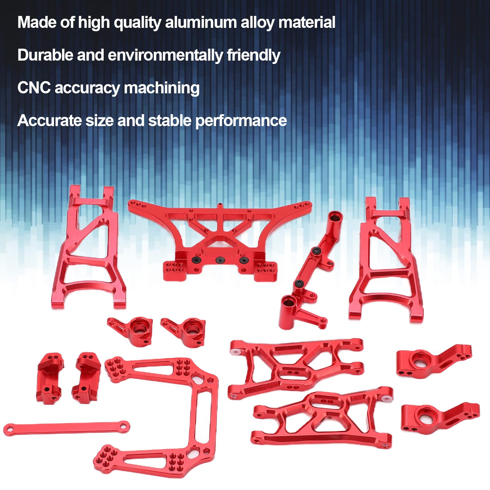 Zestaw Przedniego Tylnego Zawieszenia RC RC Zestaw Części Akcesoriów RC ze Stopu Aluminium do Samochodu SLASH 2WD 1 10 RC