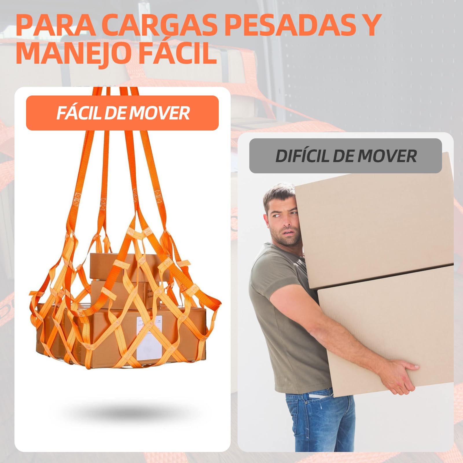 Red de elevación de poliéster de alto rendimiento, 1 x 1 m, 300 kg, resistente al desgaste, red de carga y descarga, red colgante de carga, red de elevación vertical, adecuada para la
