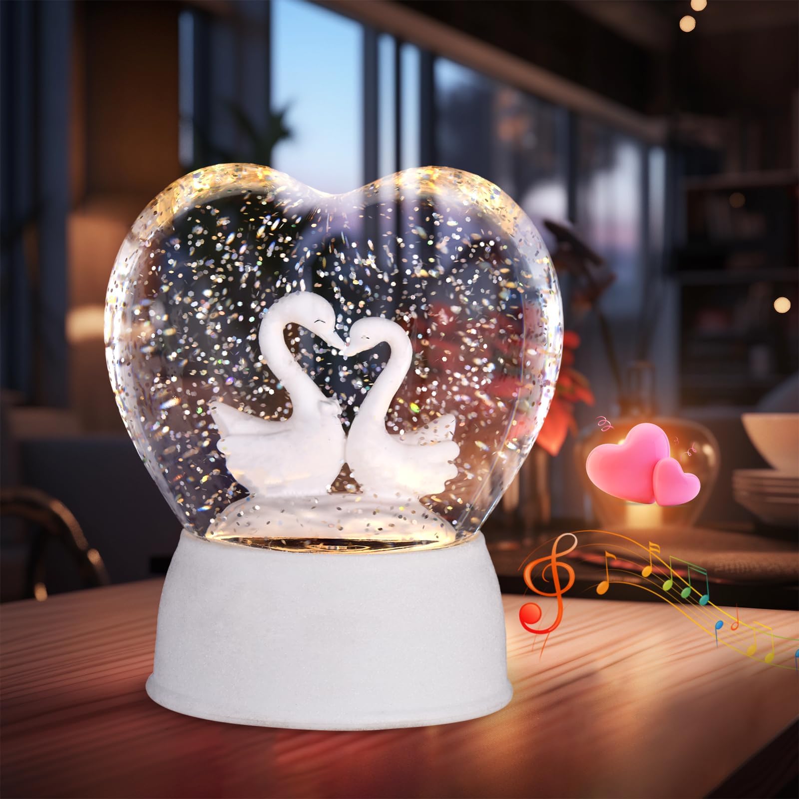 Easter Decorations for The Home, Easter Snow Globe, Easter