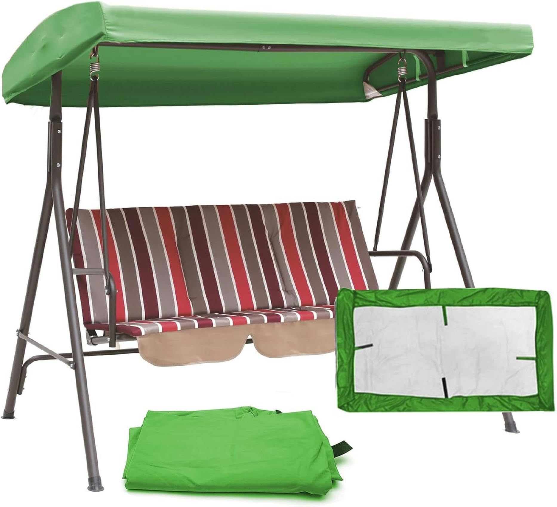Funda de repuesto para toldo de techo de columpio de jardín impermeable