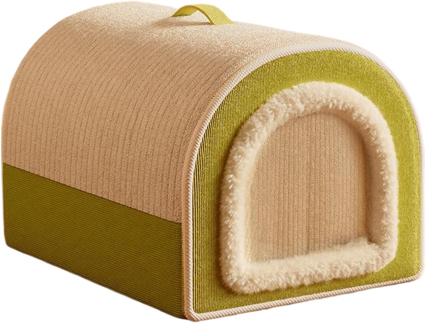 Washable Winter Cat Mat Plush Enclosed Warm Indoor Pet House Mat for Kitten Puppy Living Room Bedroom Garage Playing Resting Napping Soft Comfortable Sturdy Cat Bed for Pets