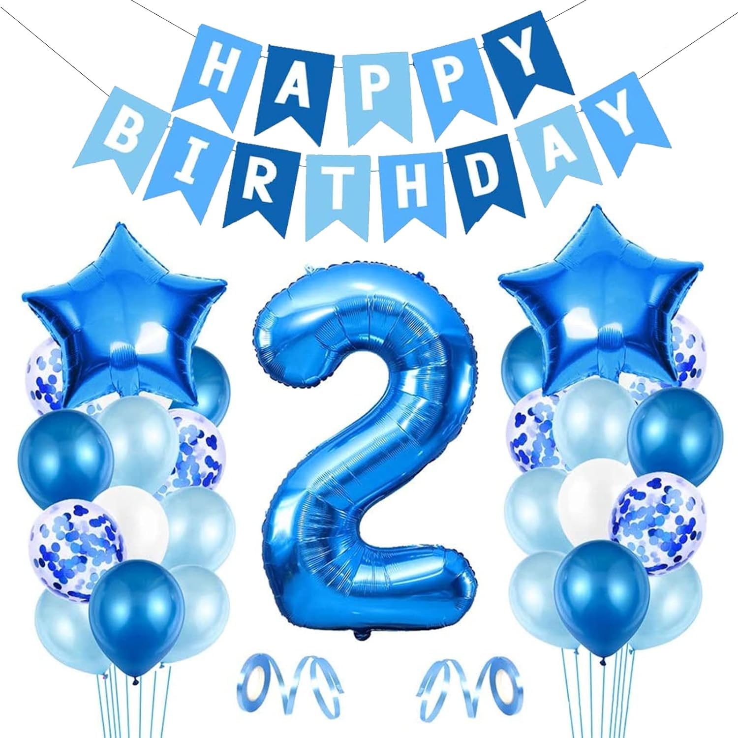 Second Ave Geburtstagskarte Für Jungen – 2. Geburtstag, Motiv Blauer Hase, Quadratisch, 14,85 Cm, Mit Umschlag