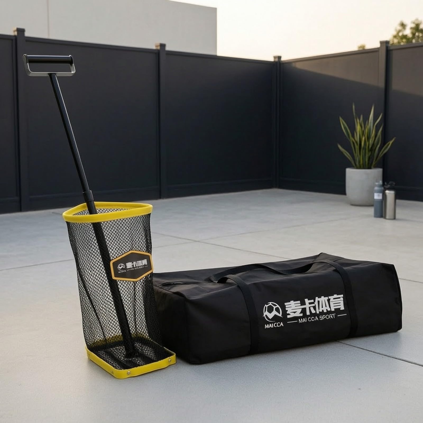Amagogo Raccoglito Palline da Golf con Asta lescopica Ergonomico Pallinaro lescopico Compatto Recuperapalline per