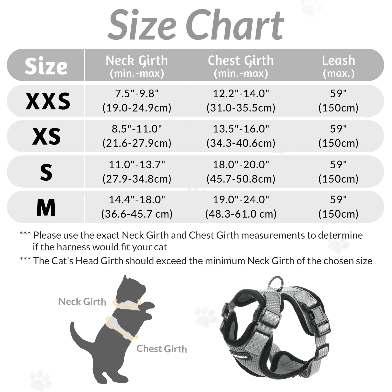 rabbitgoo Cat Harness and Lead Set, Adjustable Escape Proof Cat Lead for Walking Reflective Kitten Harness Set - Image 2