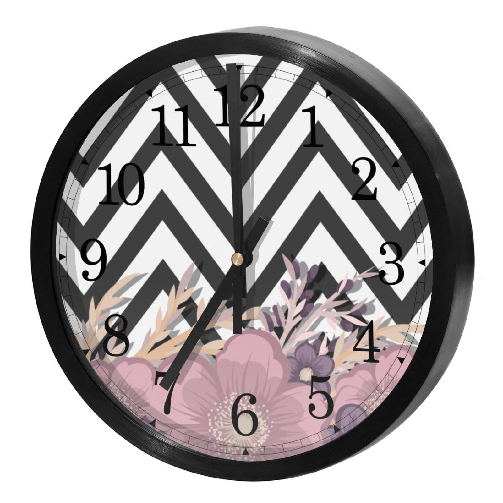 Horloge murale silencieuse anti-bruit pour espace de travail et chambre