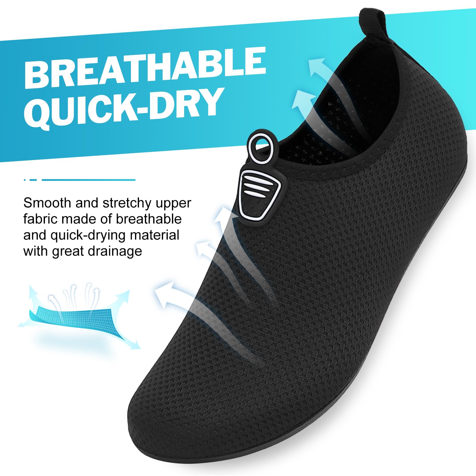 RUOMU Scarpe da Scoglio Donna Uomo da Immersione Scarpette da Surf Water Shoes Barefoot per Bagno Spiaggia Mare Snorkel Yoga, Gr.34-47