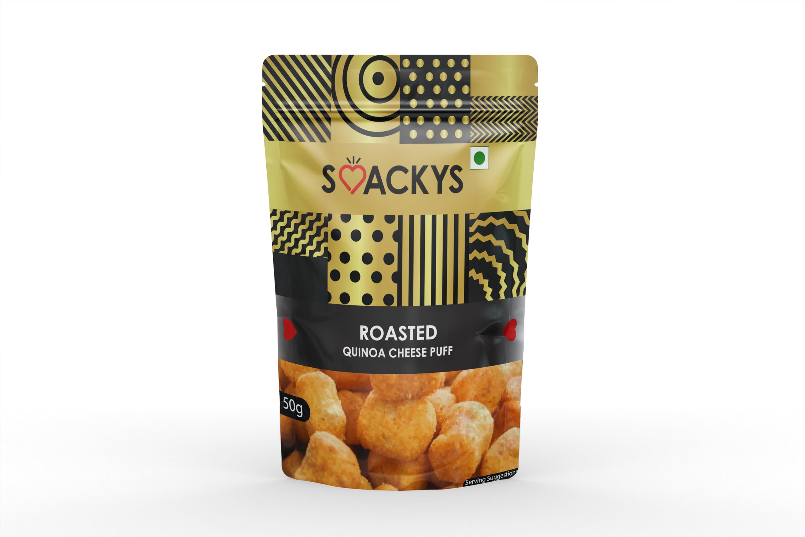 SMACKYS ROASTED QUINOA CHEESE PUFF 50G