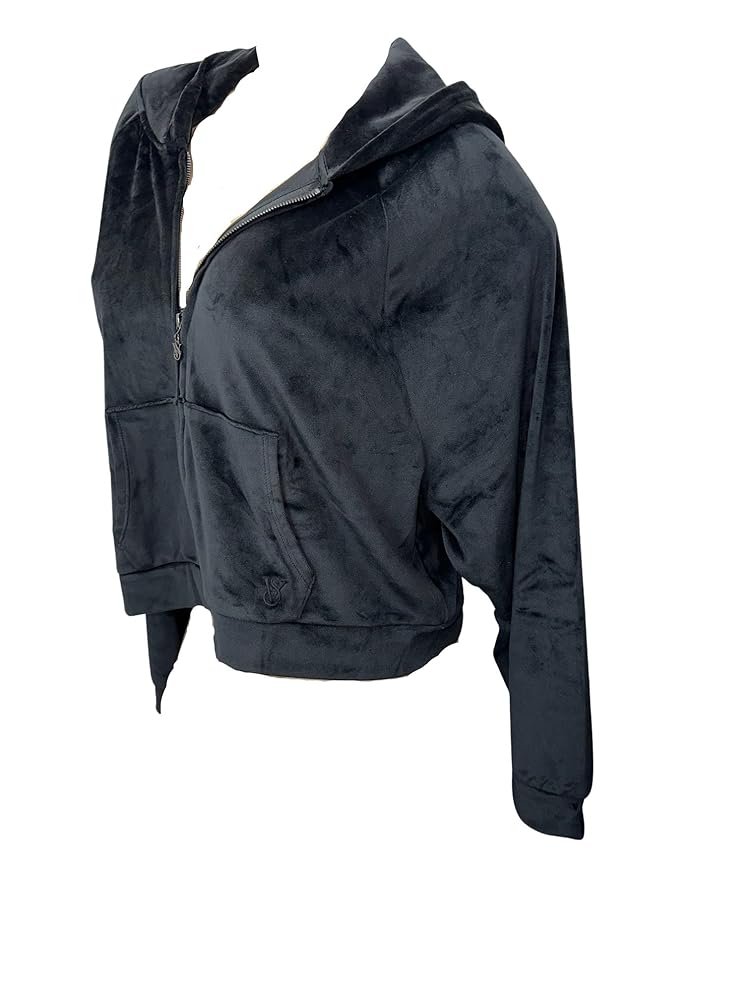 トップス   2in1 Velvet Hoodie Amazon.com: Victoria's Secret Velour Full-Zip Hoodie Color