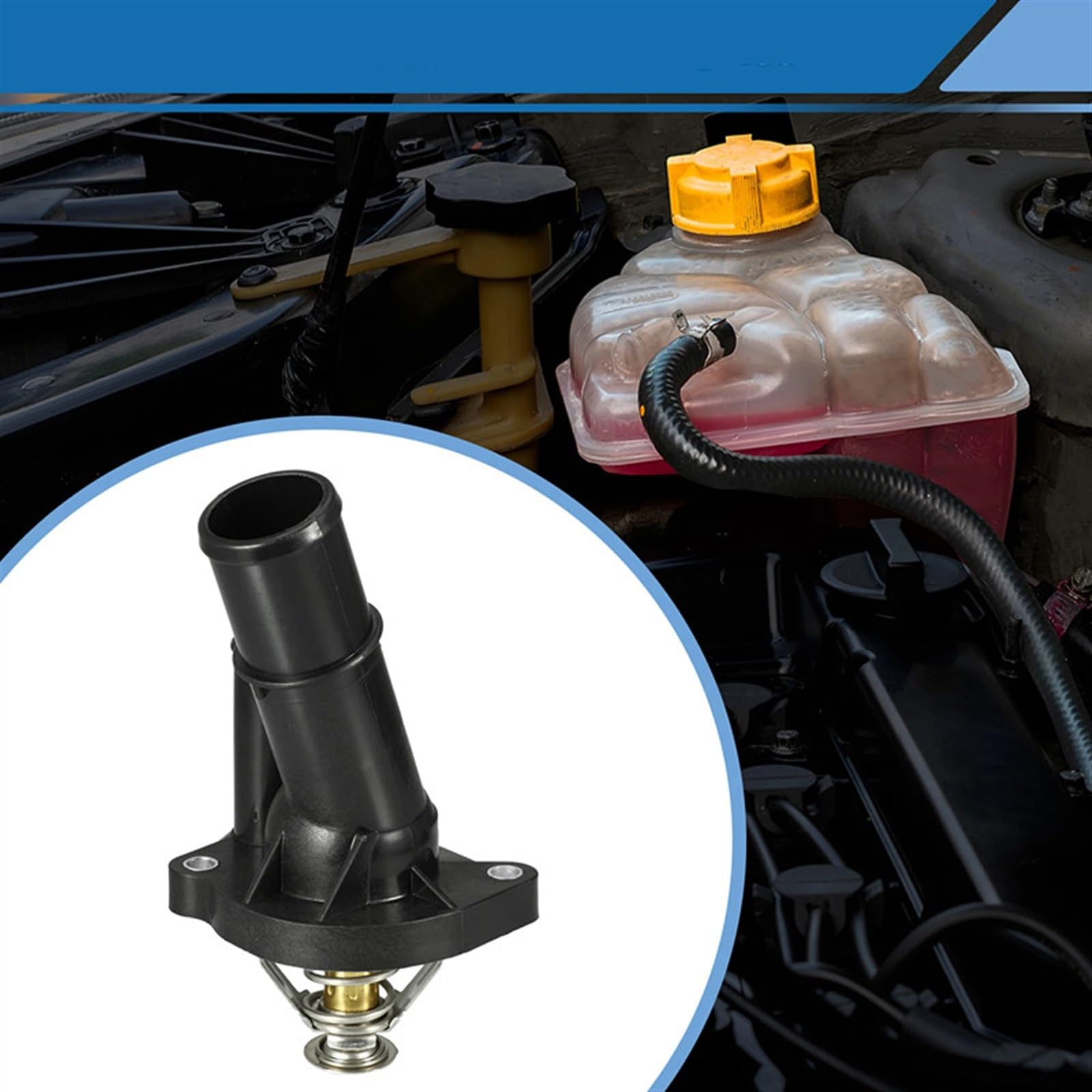 Refrigerante de Motor para C-MAX (años 2007-2010) Carcasa del termostato del refrigerante del Motor Termostato del automóvil 1566316