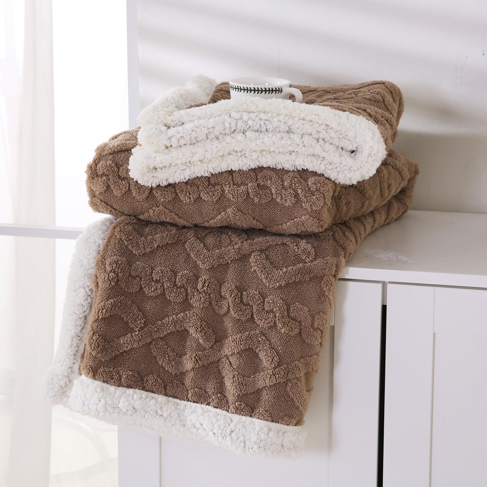Sherpa-Decke Fürs Doppelbett Oder Sofa – Ultra-weich, Flauschig & Warm, In Marineblau, 152x203 Cm, Ganzjährig Nutzbar