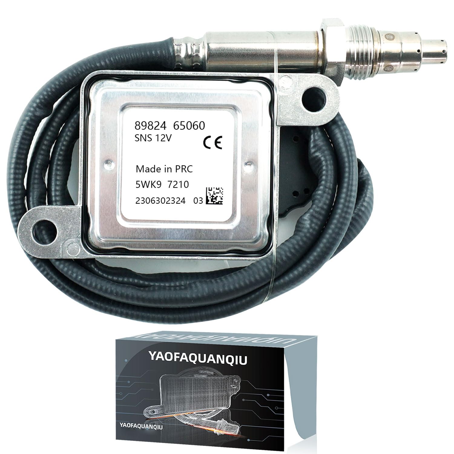 8982465060 5WK9 7210 89824-65060 5WK97210 Nitrogen Oxide Sensor Nox Sensor Compatible Fits for Isuzu NPR NQR NRR Diesel 2011-2017