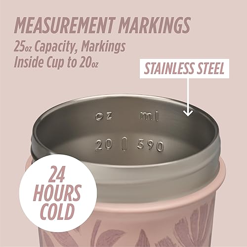 Miniatura 88 de BlenderBottle Strada Sleek - Acero Inoxidable - 25 oz - Espuma de mar Verde mar