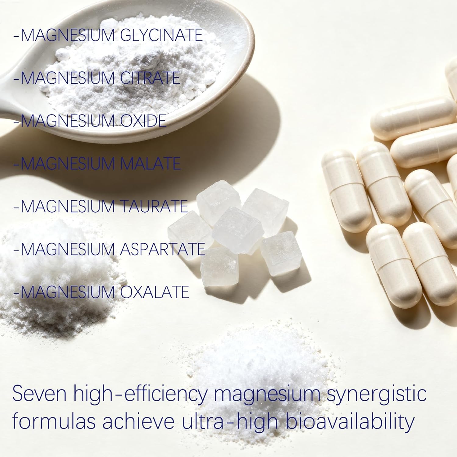 ​Magnesium Complex 7 in 1 with 1000mg - 90 Capsules - Features Elemental Magnesium & Citrate - Dietary Supplement for Adults​ (1) - Image 6