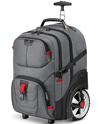 MATEIN Rolling Laptop Bag 17 Inch Grey
