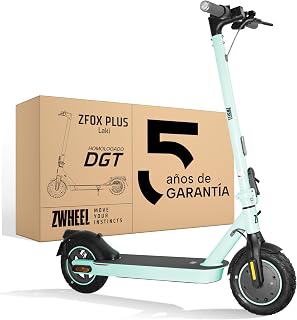 Zwheel ZFOX Plus Patinete Eléctrico Adultos Homologado DGT (300-600W) – 35km Autonomía