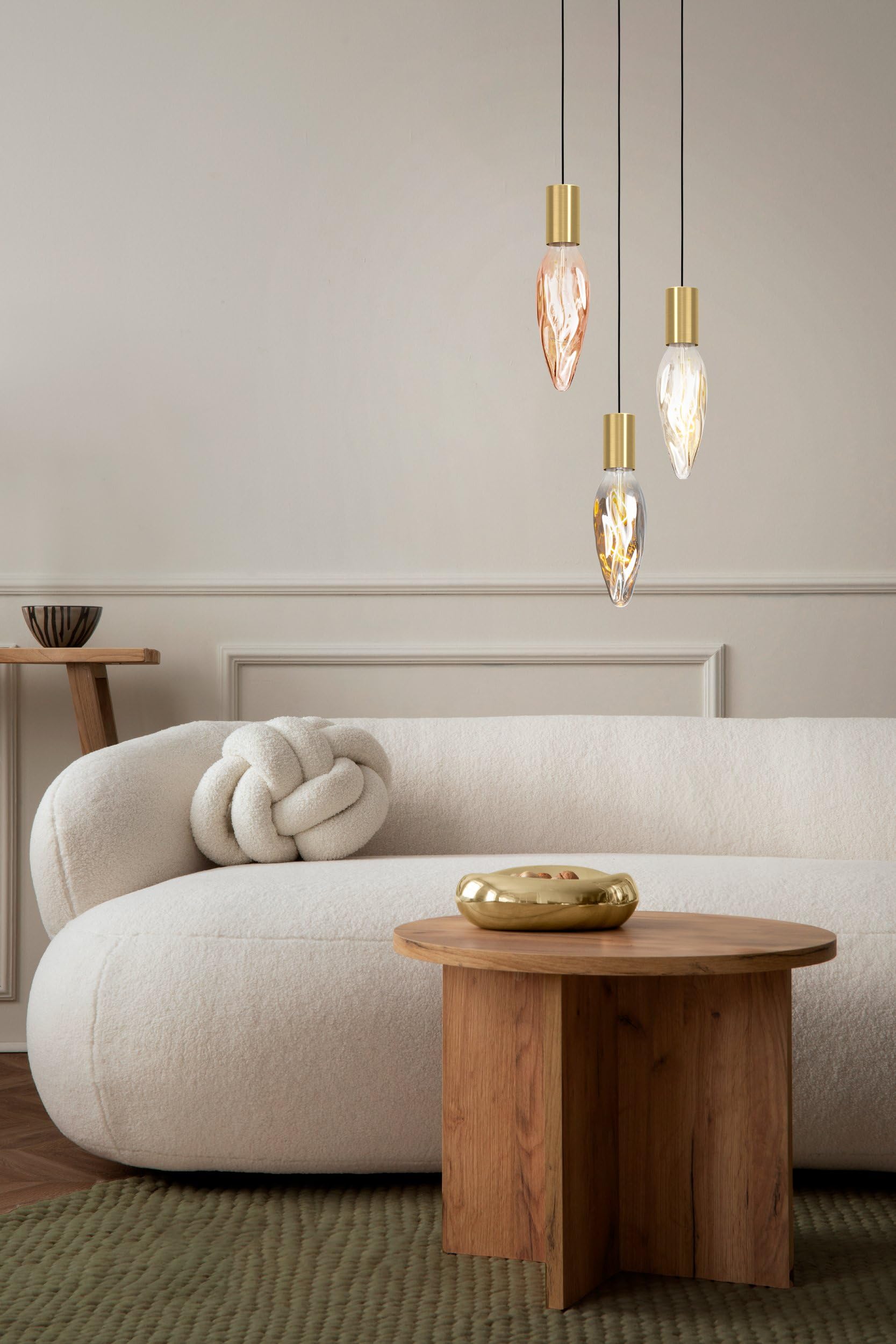 Eglo Lampadina XXL E27, dimmerabile, a spirale, stile rétro, molto | grande, in vetro fumé, 4 W, 100 lumen, luce bianca calda, 2000 K, lunghezza 34,5 cm