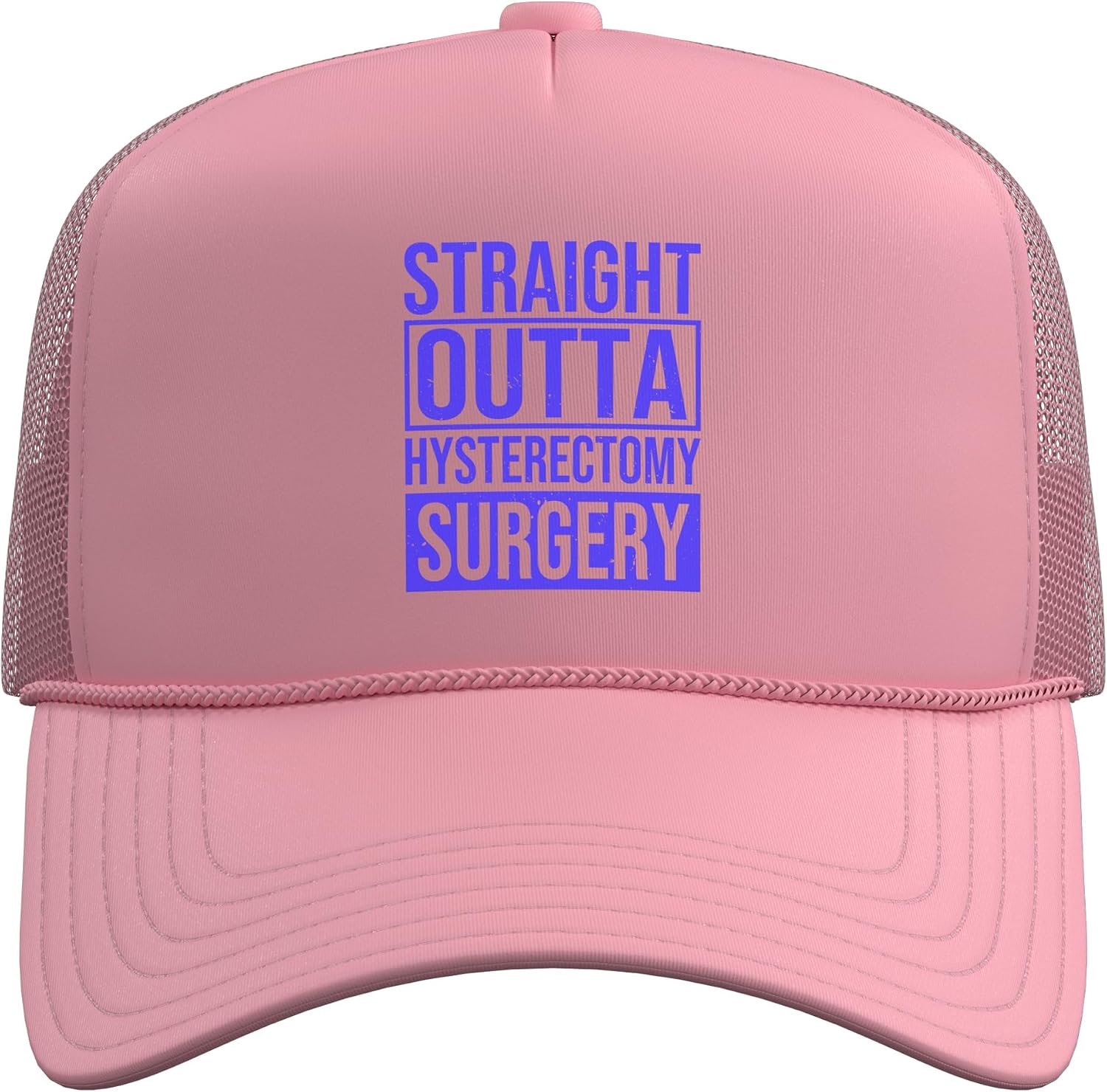 Funny Hysterectomy Endometriosis Surgery Recovery for Women Trucker Hat with Adjustable Mesh Back image 2