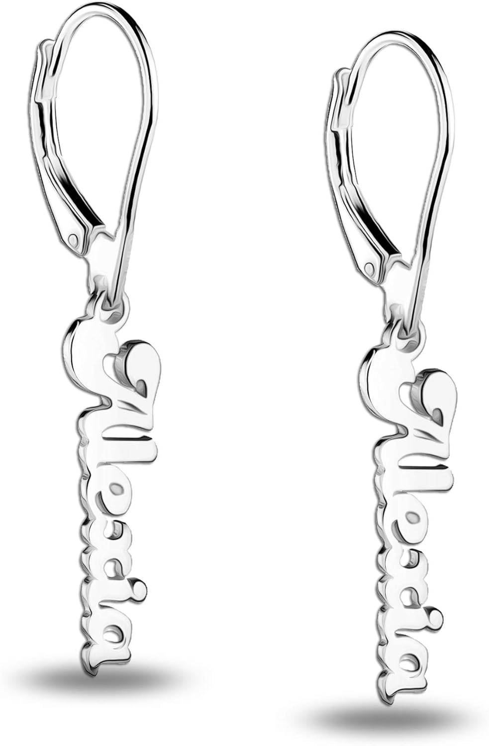 LeCalla Personalized Drop Dangle Earrings for Women | Customized Name Earrings | Earrings Jewelry Gift for Wedding, Anniversary, Birthday