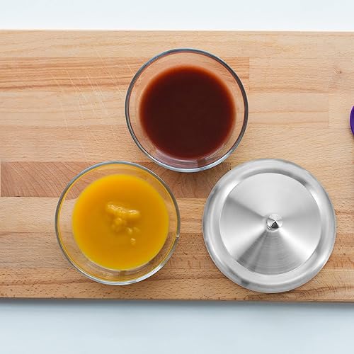 Miniatura 4 de Luxshiny Cubierta de taza de acero inoxidable 5 Unidos: Cubierta de bebida Cubierta de taza de café Cubierta de taza de té y agua Tapas de tapa de