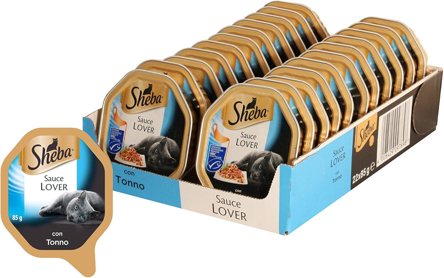 Sheba Sauce Lover, Cat Food 85 g 22 Trays Amazon.co.uk Pet Supplies