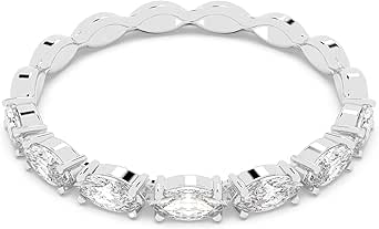 Anillo Swarovski 5366579 Mujer Vittore Marquise Cristal, Metal | Amazon ...