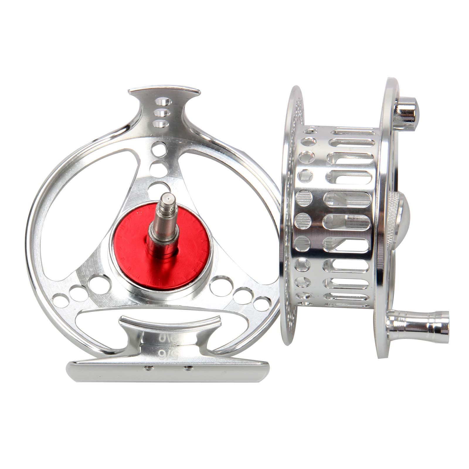 EX-ALC Fly Reel 3/4 5/6 7/8 9/10WT CNC Machined Aluminum Fly Fishing Reels Silver/Gunsmoke Fly Reels