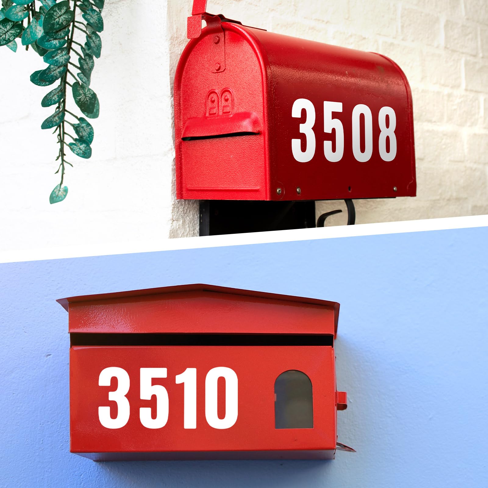 Lot De 200 Grands Chiffres Autocollants En Vinyle De 5,1 Cm Pour Boîte