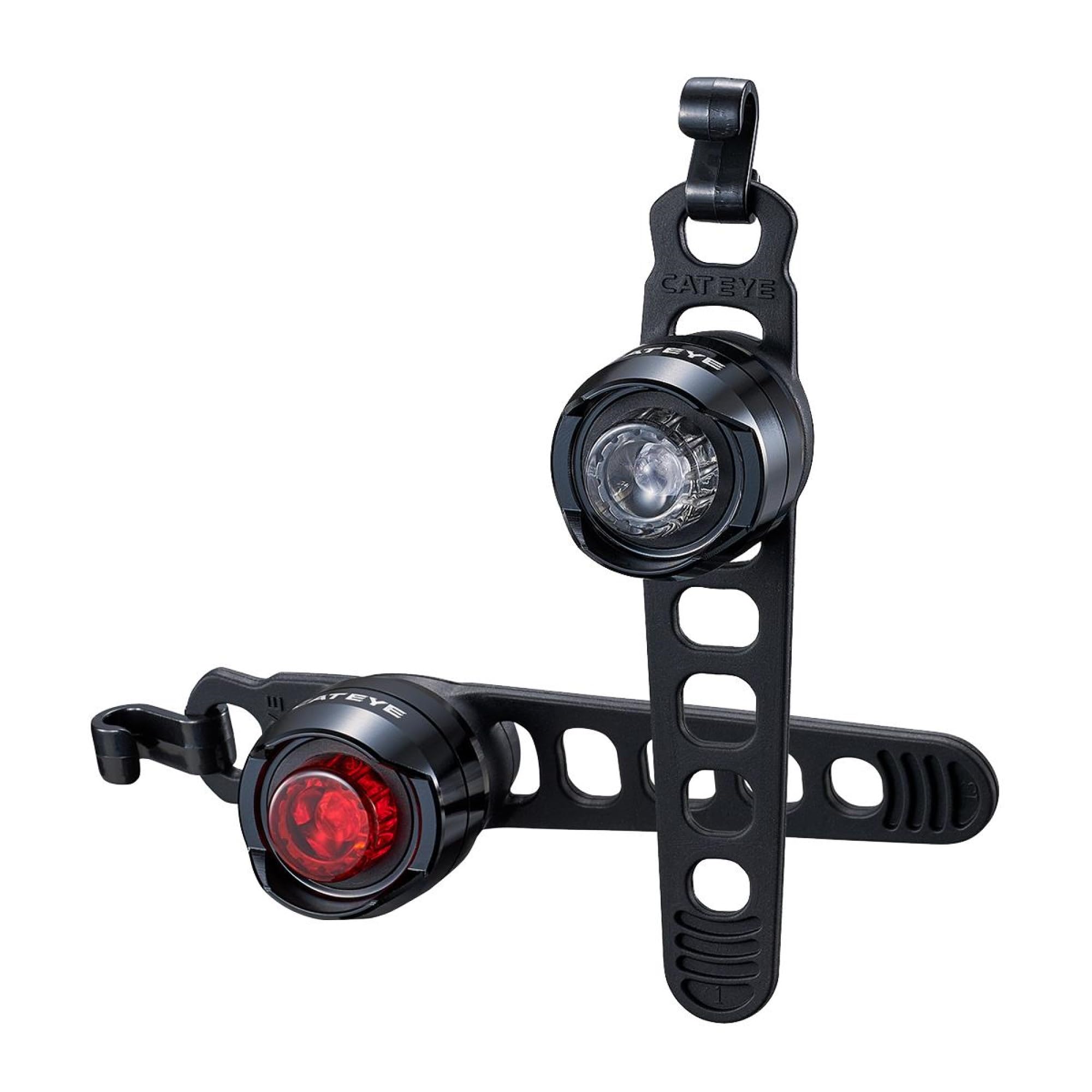 CatEye Orb Bike Lights Set - Bright 50-Lumen Front Bicycle Light & 30-Lumen Rear Lamp | Multiple Flash Modes MTB | USB Rechargeable Water-Resistant Bicycle Lights for Safer Cycling | Cycle Accessories