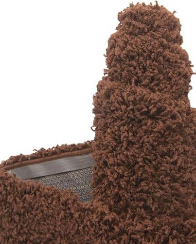 Miniatura 7 de Solid Shag Collection Alfombra de área (5 pies 3 pulgadas x 8 pies, rectangular, marrón chocolate)