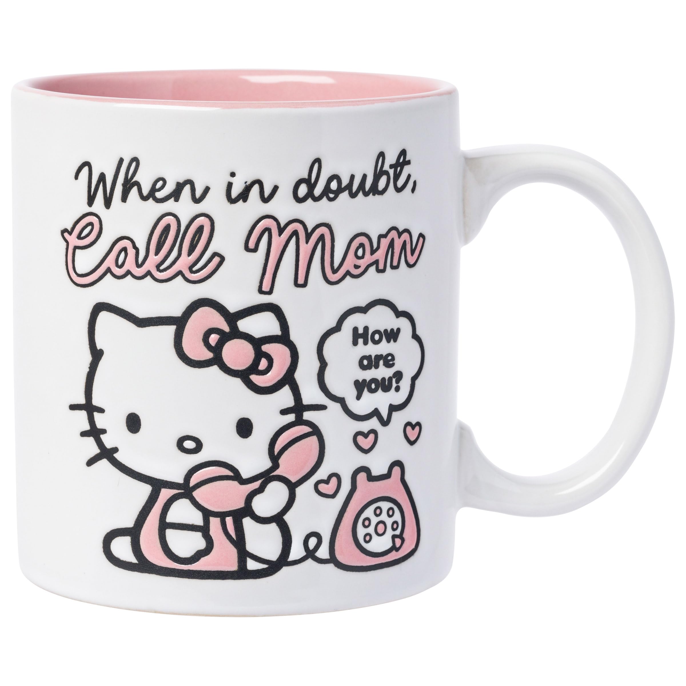 Amazon.com: Silver Buffalo Sanrio Hello Kitty “When in Doubt, Call