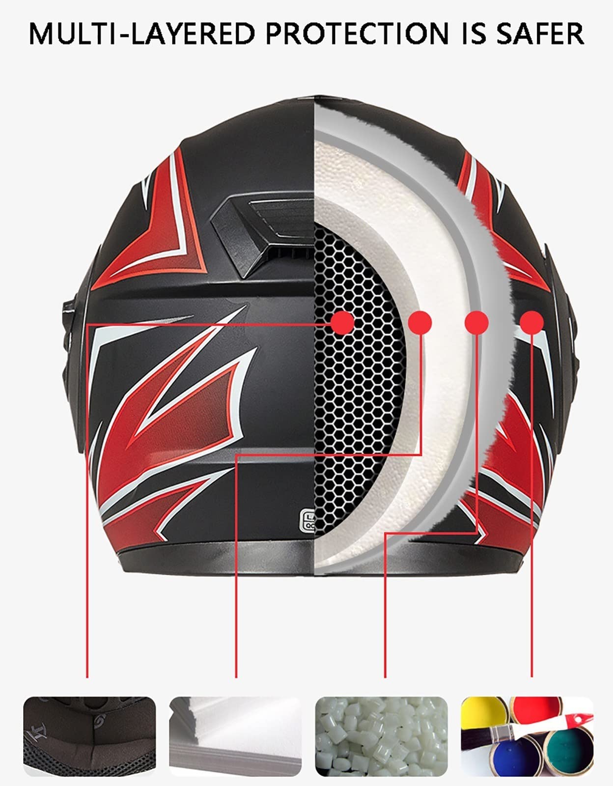 Casque Jet Moto Vintage - Demi-casque Ouvert ECE/DOT Homologué, Double Visière, Pour Homme Et Femme - 8