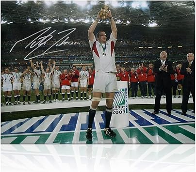 Martin Johnson Signed England Rugby Photo The Podium | Autographed Memorabilia