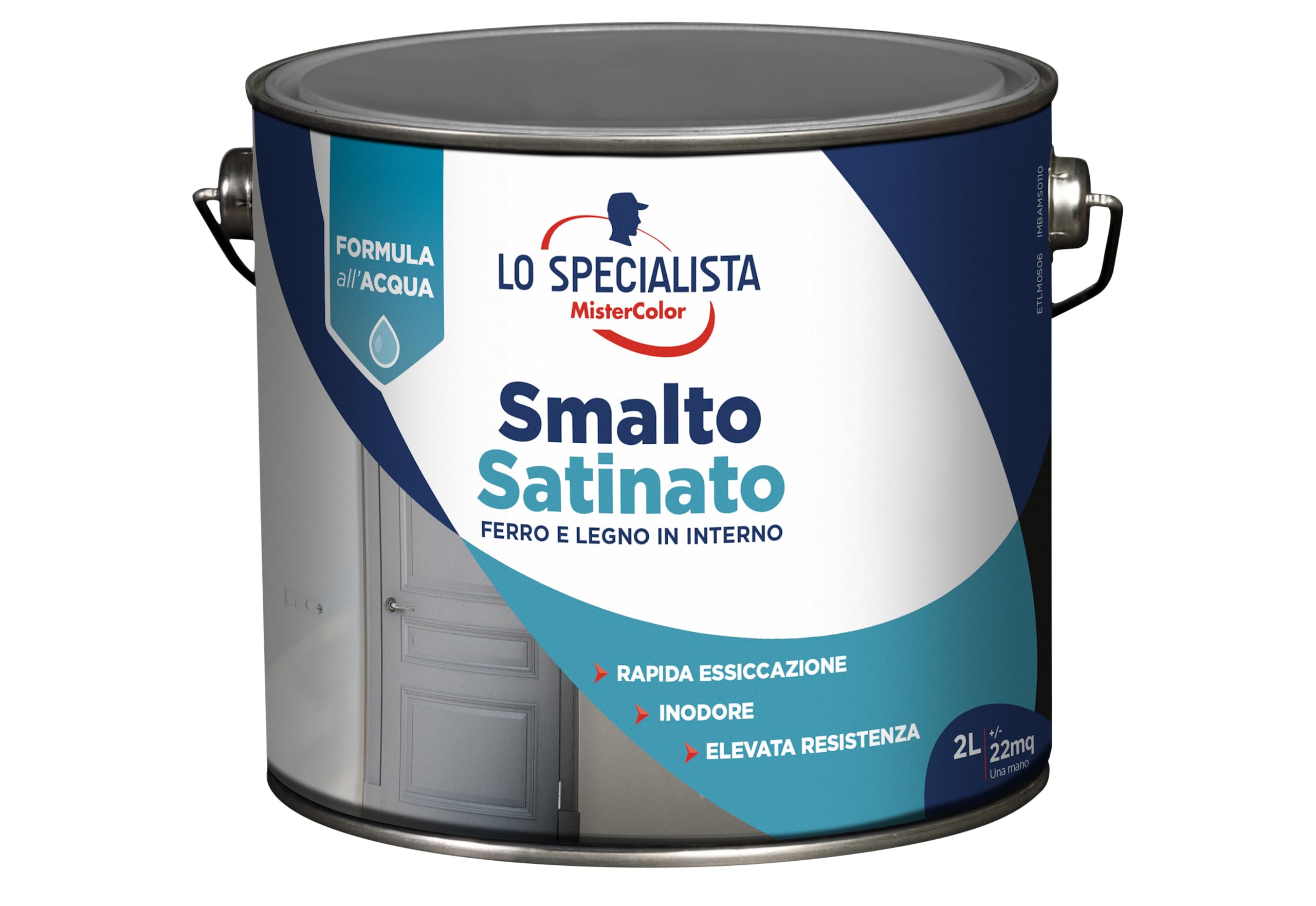 Émail à l'eau satiné marron 2L pour relooker un meuble de salon