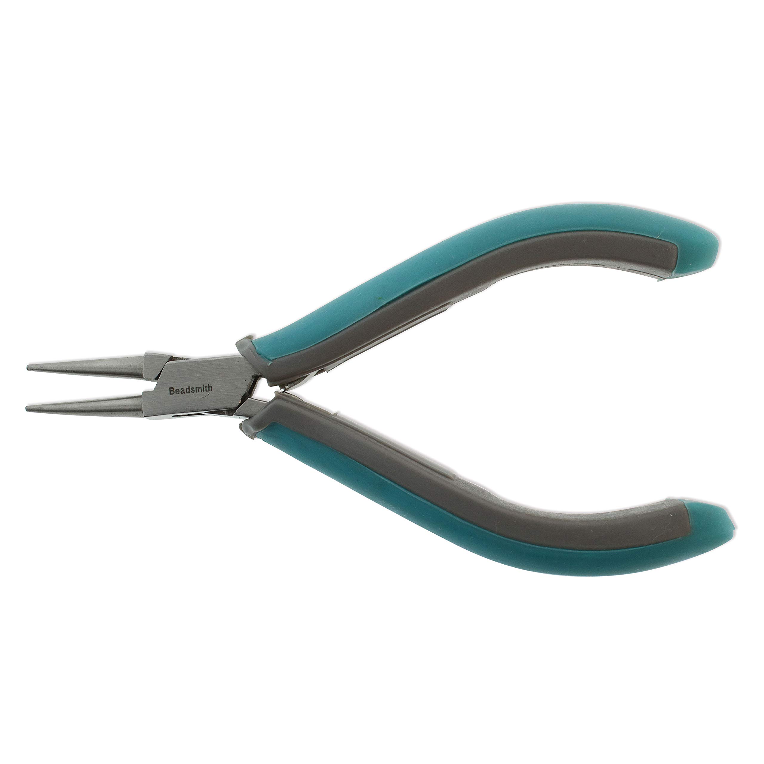 The Beadsmith Silver Beadsmith Pl134 Simply Modern Series, Round Nose Pliers, 4.75 Inches Long