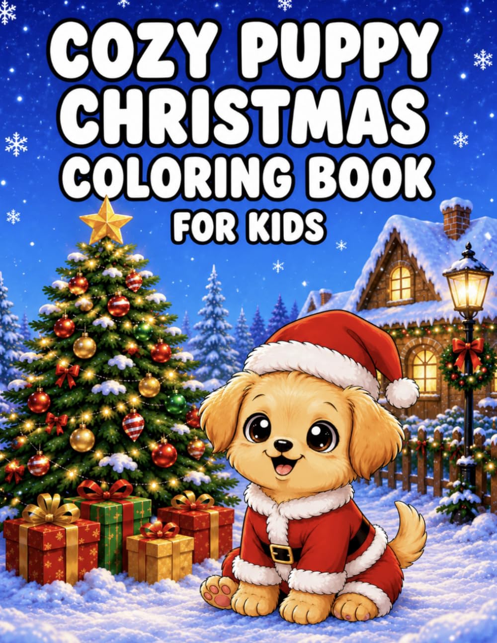 Cozy Puppy Christmas Coloring Book for Kids: Adorable Christmas Puppies, Holiday Adventures, Cozy Winter Scenes, and Festive Fun to Color (Cozy Coloring Books for Kids)