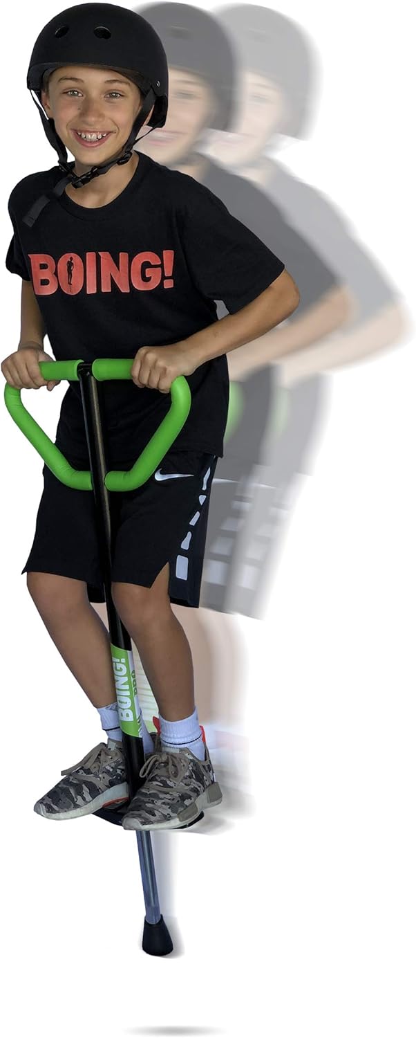 Geospace Jumparoo Boing! Pogo Stick (60-100 lbs- Ages 8 & Up-Med), Assorted Color : Toys & Games