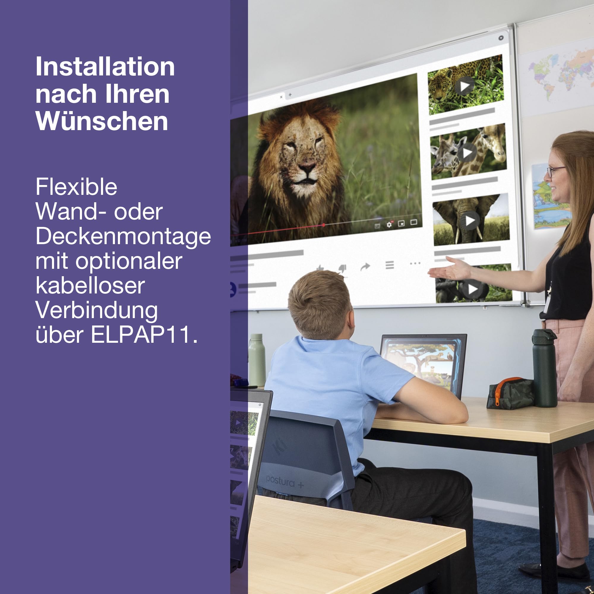 Epson EB-L270F Laserprojektor | Full HD 1080p | Für Business und Bildung