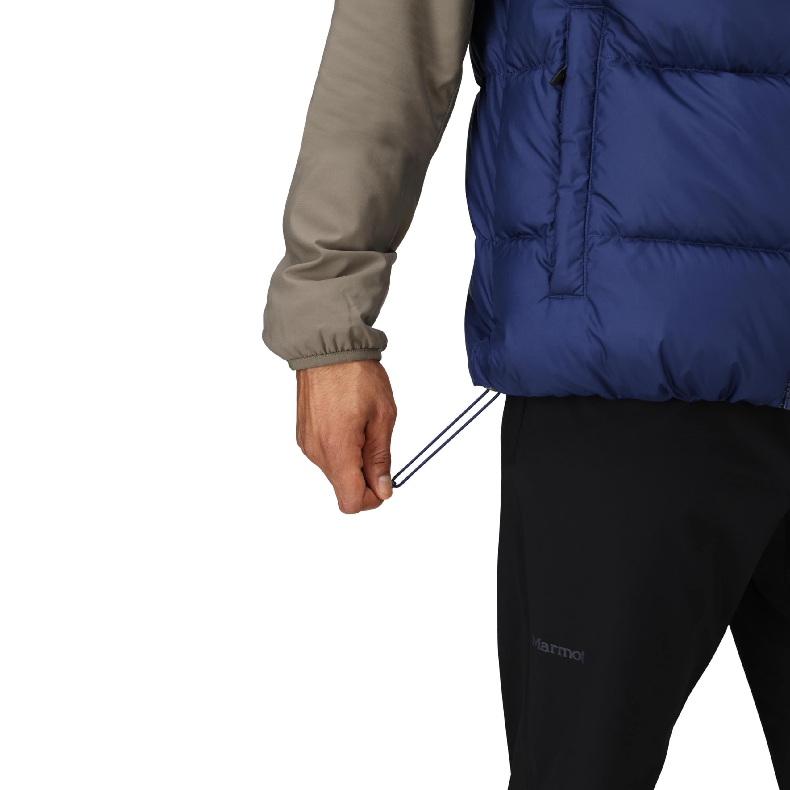Marmot Guides Down Vest Chaqueta ligera de plumón, cálida chaqueta de invierno, abrigo acolchado repelente al agua, chaqueta funcional cortaviento, chaqueta exterior plegable Hombre (Pack de 1)