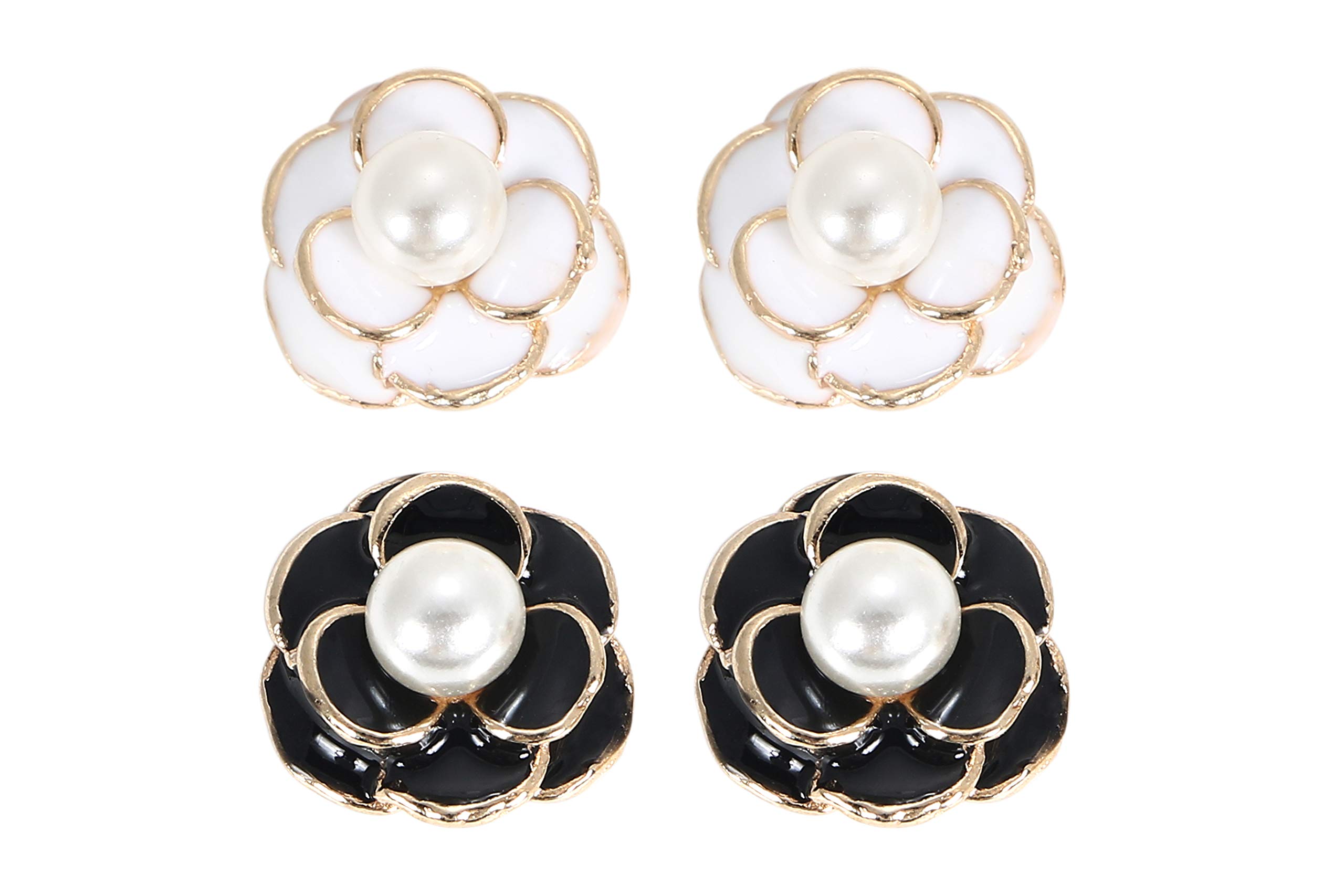 Amazon | 【ハンドメイド素材店】4個・15mm パール カメリア 