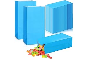 200-Piece Kraft Blue Party Favor Treat Bags