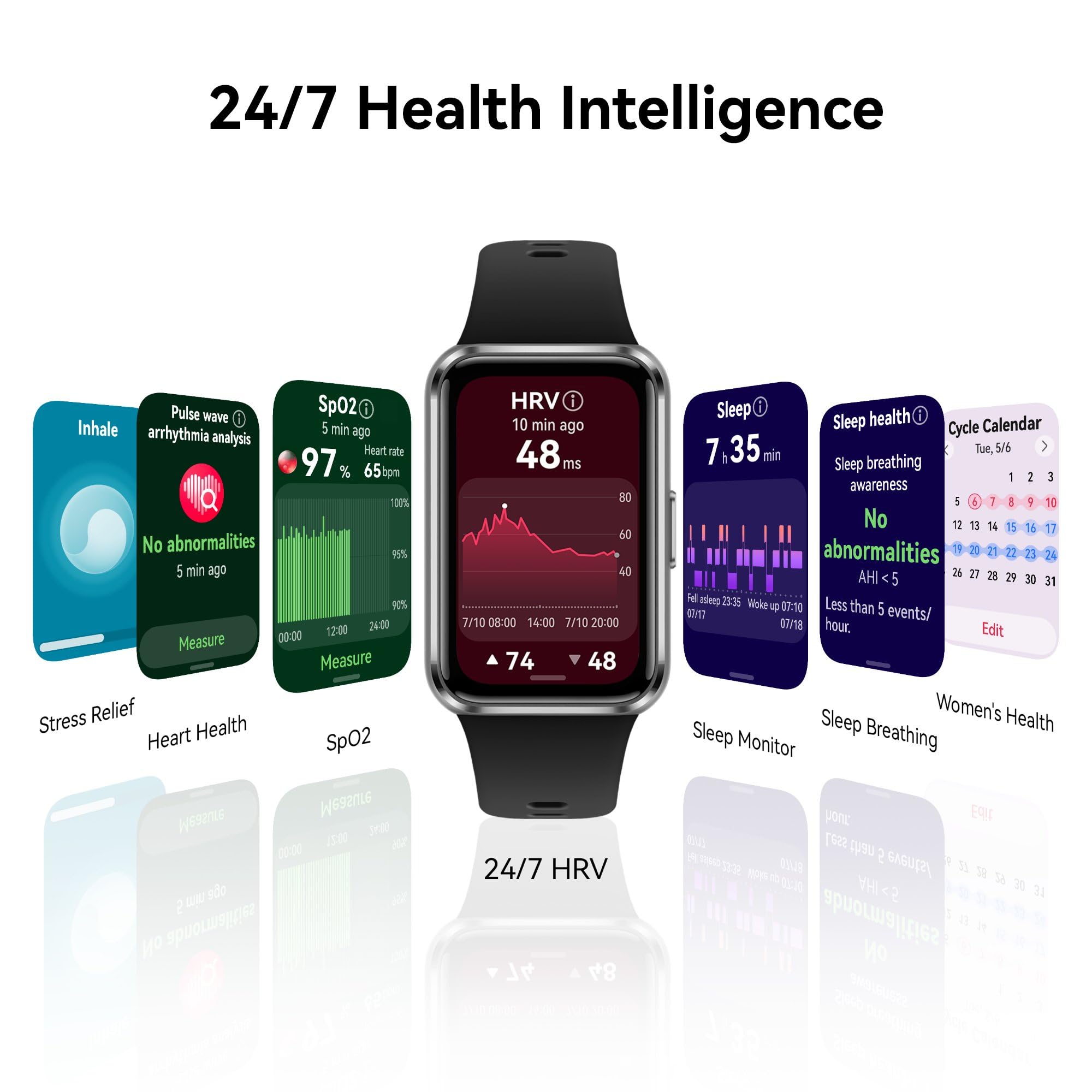 Huawei Band 11 Smartwatch Caja de Polímeros Durables, Gran Pantalla de 1.62", Nuevo Monitoreo de Sueño, Bienestar Emocional, Morado