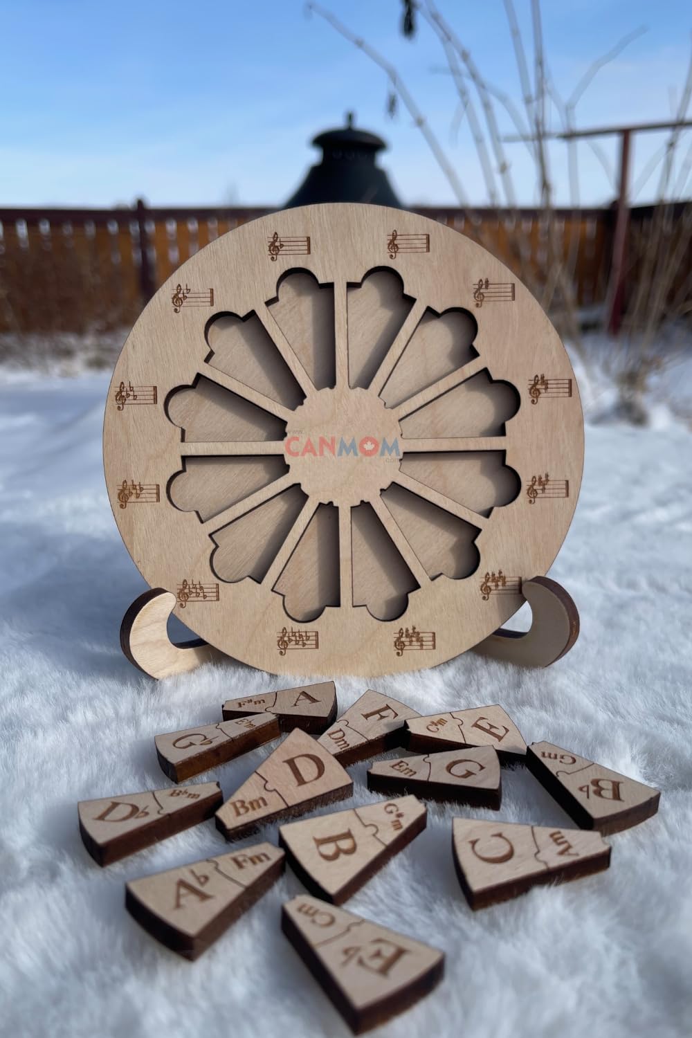 Music theory Learn circle of fifths music note handmade Montessori hand on music activity - Image 6