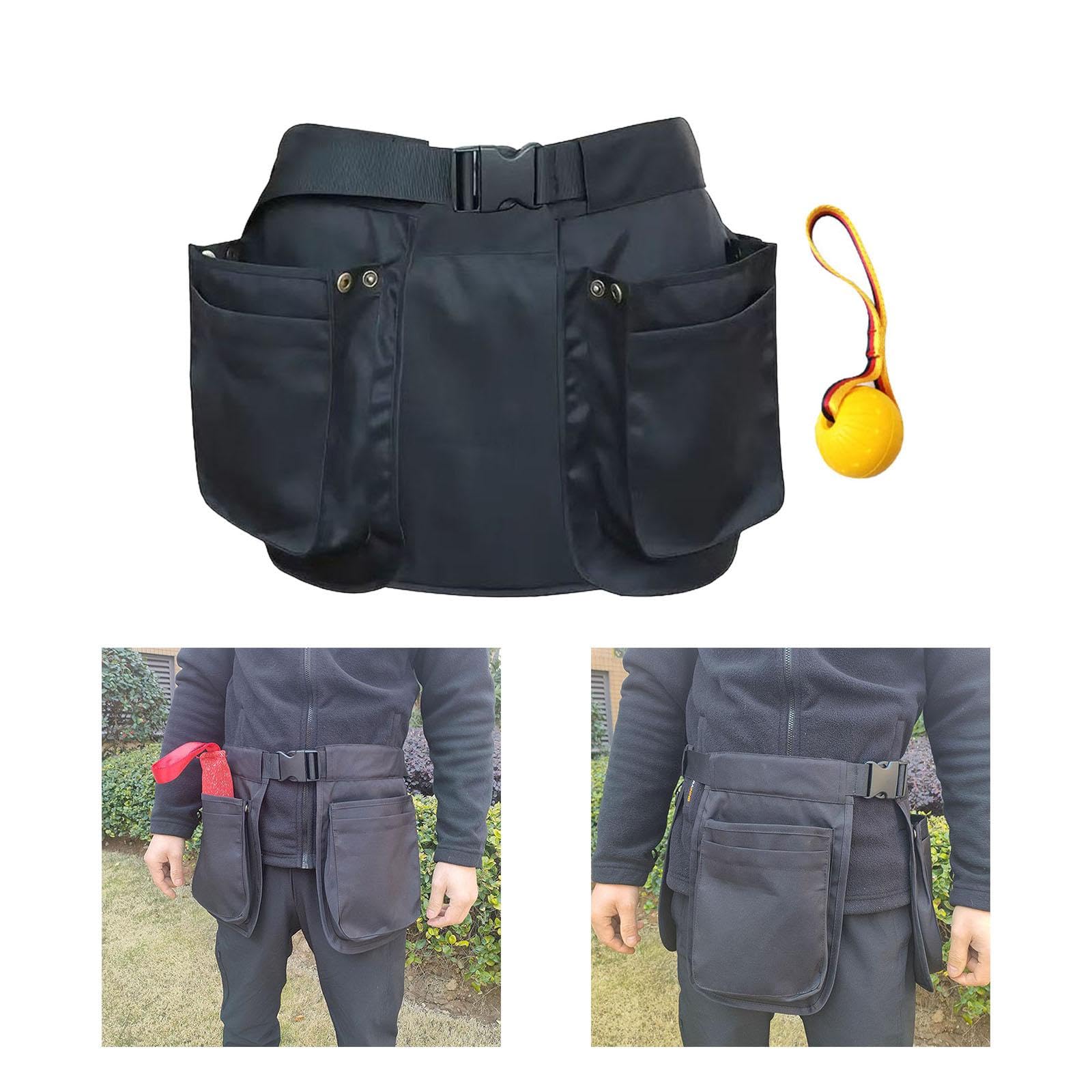 Leckerli-Tasche für Hunde, wasserdichte Bauchtasche für Hunde-Zubehör, Hundefuttertasche mit Kotbeutelspender für Spaziergänge mit dem Hund für Männer, Frauen, Kel