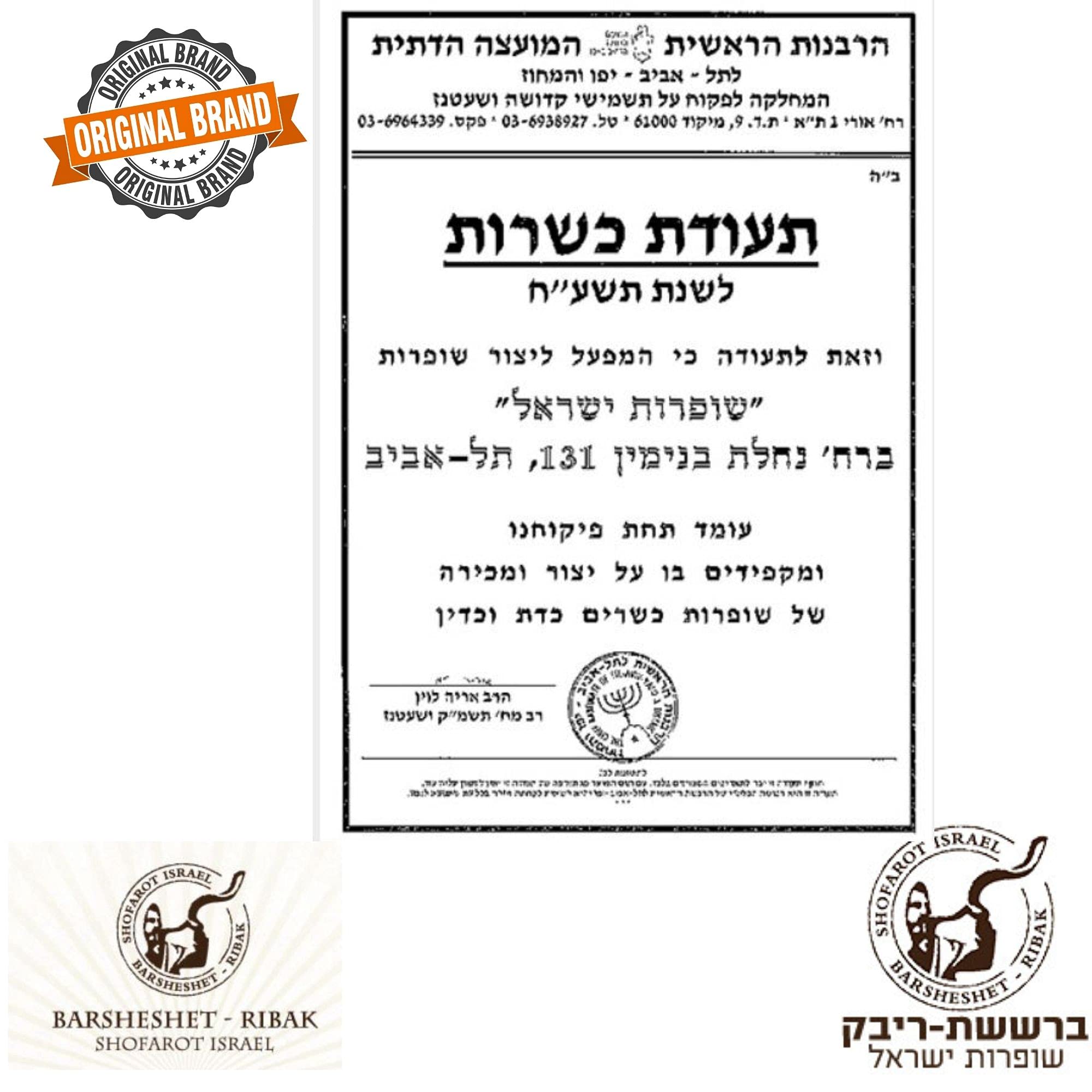 Koscheres Shofar Gemsbok Oryxhorn Original aus Israel (71,1 cm - 76,2 cm) gestimmt und getestet